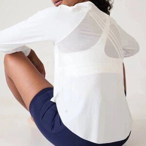 Athleta Ultimate Mesh Long Sleeve Top NWT, Medium